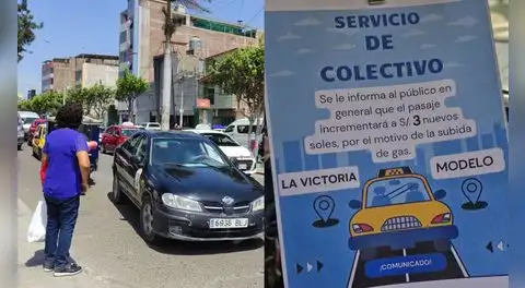 Crisis por el gas: empresas de transporte aumentan el precio de sus pasajes en Chiclayo