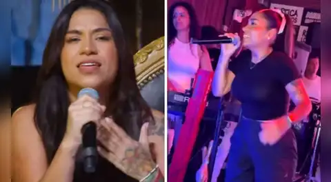 Masiel Málaga enfurece con el público tras reclamos por retraso en su show de Los Olivos: "No quiero cantar. ¿Qué problema hay?"