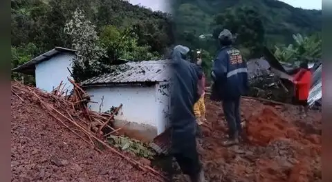 Piura: una persona desaparecida y seis viviendas destruidas por deslizamiento en Ayabaca