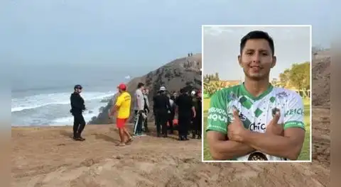 Hallan cuerpo de joven futbolista desaparecido hace más de 10 días tras ingresar en playa de Huacho
