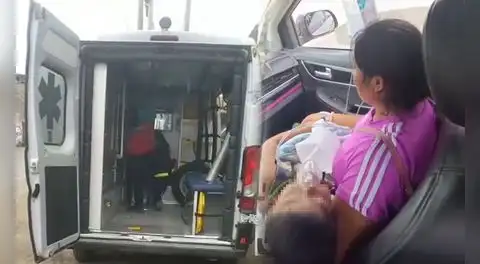 Lambayeque: niño con crisis respiratoria es trasladado en taxi a hospital por falta de ambulancia