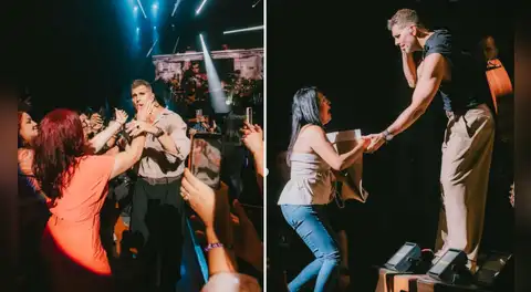 Christian Meier invita al escenario a seguidora que viajó desde Argentina para verlo en su concierto en Lima