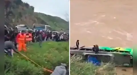 Un muerto y más de 30 heridos de la orquesta Show Selección Huanri tras caída de bus interprovincial al río Mantaro