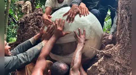 Enterradas durante siglos o milenios en el amazonas: arqueólogos descubrieron 7 esferas misteriosas en una isla artificial