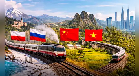 Este es el viaje en tren más largo del mundo que recorre 13 países y dura 21 días por menos de US$1.500 cada trayecto