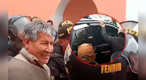 Ayacucho: Transportistas lanzan basura a Wilfredo Oscorima y gobernador tuvo que irse resguardado