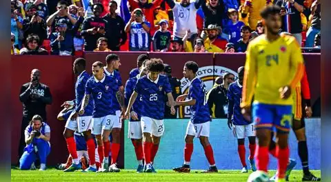 Francia derrotó 3-1 a Colombia con goles de Thuram y Doué en amistoso internacional