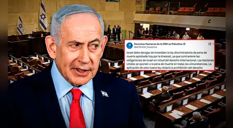 Aprobación de la pena de muerte para palestinos en Israel genera rechazo de la ONU, la UE y más entes internacionales