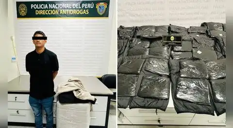 Hombre es detenido en aeropuerto Jorge Chávez con droga valorizada en más de S/1.000.000 con destino a Londres