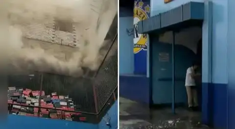 Reportan incendio en el centro comercial Polvos Azules: habría iniciado en almacén de zapatillas