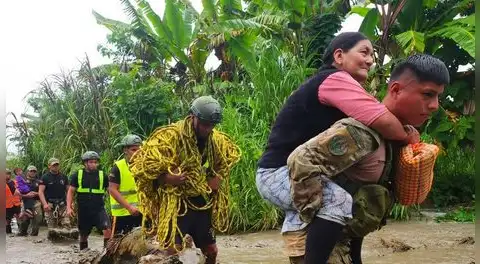 Fuerzas Militares refuerzan atención a emergencia por huaicos e inundaciones