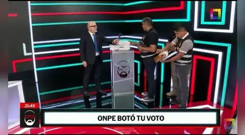 Policía anticorrupción irrumpe programa de Beto Ortiz por cédulas halladas en Surquillo