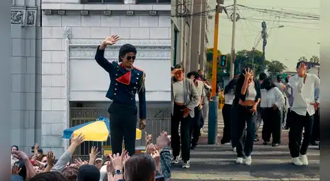 Bailarines peruanos sorprenden al sumarse al ‘flashmobs’ de Michael Jackson antes del estreno de la película