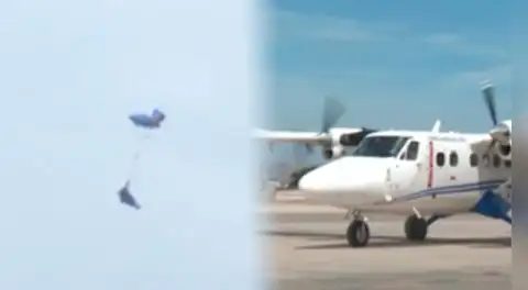 Incidente durante pruebas de ensayo en Base Aérea Las Palmas: paracaídas no abrió por completo en Surco