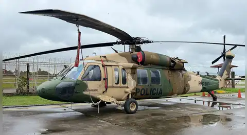 Lucha antidrogas: Capacitan a 16 policías para operar helicópteros UH-60 Black Hawk