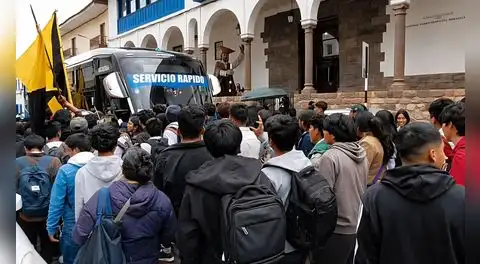 Cusco mantiene medio pasaje universitario en S/0.50 tras protesta de estudiantes de la UNSAAC