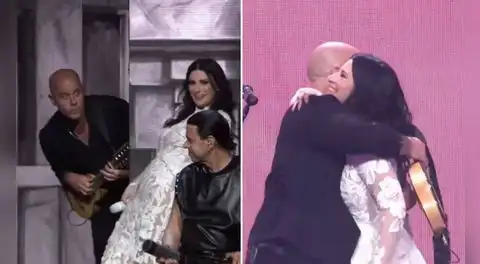 Laura Pausini causa furor en concierto de Colombia al invitar al escenario a Gian Marco y cantar juntos 'Hoy': "Fue un honor"