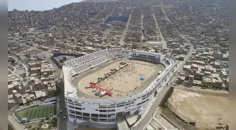 El enorme estadio en Lima Sur que costó S/18 millones, tiene 50 palcos y que terminó convertido en un basurero