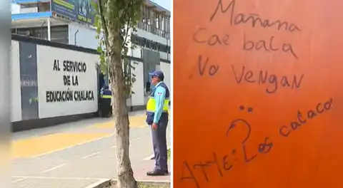 Pintas en baños de colegios del Callao advierten sobre ataques armados: “Mañana no vengan”