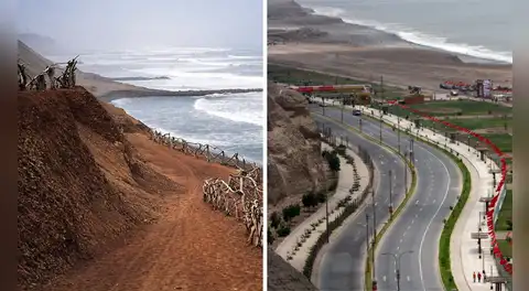 ¡Sorprendente! Así lucía la bajada a la playa Marbella antes de su construcción en Magdalena
