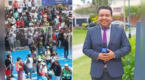 Reportero de América TV enfurece en vivo durante la transmisión del Mundialito de El Porvenir: “Dame pase por la **”