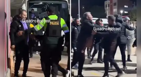 Escandalosa pelea en la Liga 1: DT de Comerciantes Unidos arremetió contra técnico de Cienciano y policías intervinieron