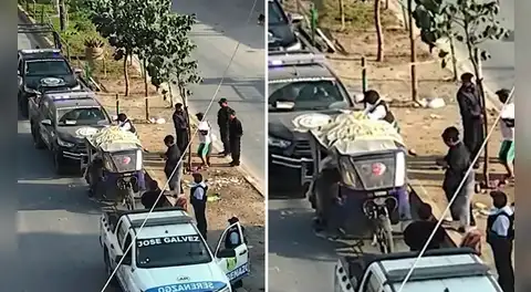 Pareja en VMT incendió su mototaxi para evitar que fiscalizadores municipales la incauten: "Para nadie"