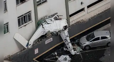 Avioneta en Brasil se choca contra edificio residencial: al menos dos muertos y tres heridos reportados