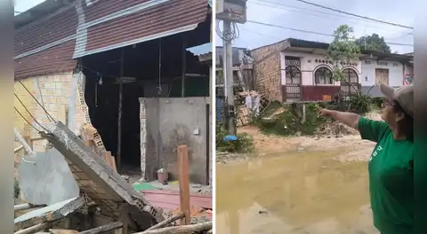 Iquitos: denuncian colapso de viviendas e inundaciones por presunta negligencia en obra vial