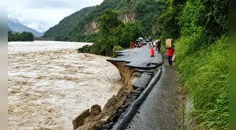 Fuertes lluvias en Cajamarca provocan colapso de carretera San Ignacio-Jaén y dejan zona incomunicada
