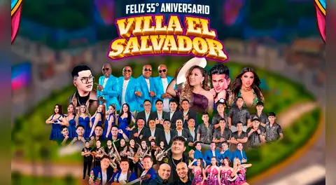 Concierto gratis en Villa El Salvador: fecha, hora y artistas por su aniversario