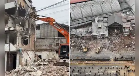 Demuelen construcciones ocupadas por más de 20 años en la Carretera Central para ampliar avenida Nicolás Ayllón