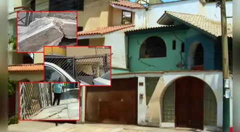 Casas inclinadas, pistas partidas y un primer piso que parece sótano: la urbanización de Lima que se hunde desde hace 13 años