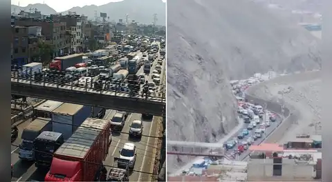 Reportan intenso tráfico en la Via Evitamiento a pocas horas del Día de la Madre tras obras en Carretera Central