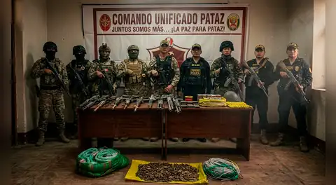 Pataz: Este fue el importante arsenal de guerra incautado tras un enfrentamiento