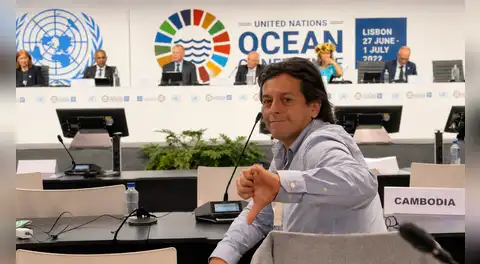 Edward Málaga anunció en la ONU una ley sobre minería submarina que nunca presentó