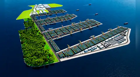 Uno de los países más pequeños del mundo transforma su costa en un megapuerto futurista del tamaño de 3.300 campos de fútbol