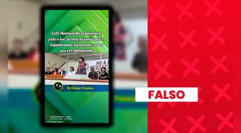 Es falso que la expresidenta del Tribunal Constitucional haya pedido votar por terroristas