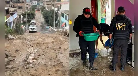 Colapso de tubería de más de 45 años provoca inundación y afecta a 30 familias en Villa María del Triunfo