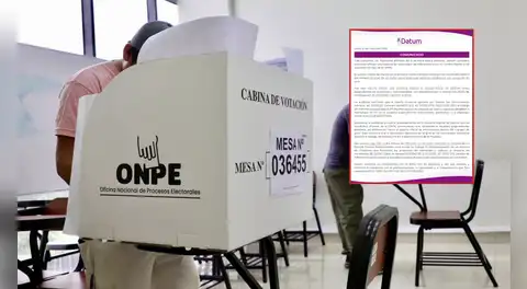 Elecciones 2026: Datum culpa a ONPE por mostrar resultados fallidos en la primera vuelta