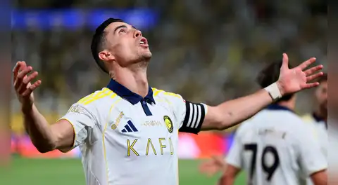 ¡Cristiano Ronaldo ganó su primer título en Arabia Saudita! Al Nassr goleó 4-1 a Damac y se consagró campeón de la liga