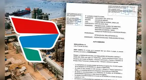 Petroperú: Poder Judicial admite demanda de amparo de trabajadores contra decreto de privatización