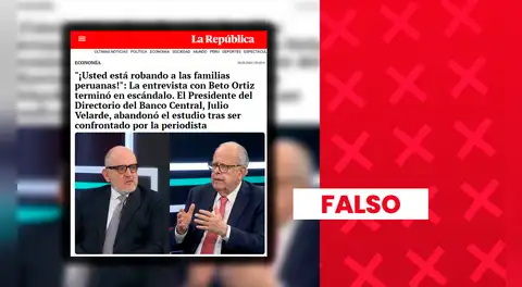 ¡CUIDADO! Clonan web de La República para difundir entrevista falsa de Julio Velarde y cometer estafas