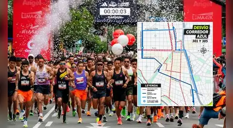 Maratón Lima 42K cierra importantes vías en Miraflores: rutas alternas y cambios en transporte