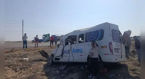 Panamericana Norte: cuatro muertos y múltiples heridos deja trágico despiste de miniván en Pacasmayo