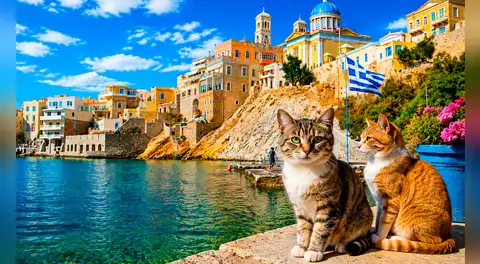 Grecia busca voluntarios para cuidar gatos en una isla paradisíaca por un mes: alojamiento, desayuno y gastos incluidos