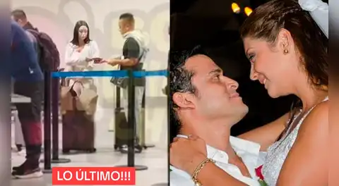 Pamela Franco abandona Perú a solo horas del matrimonio entre Christian Domínguez y Karla Tarazona: se fue con Christian Cueva