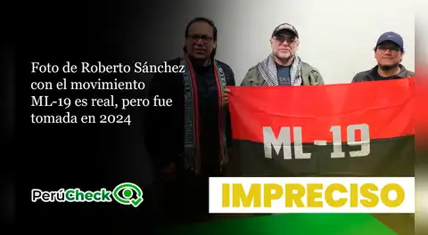 Fotografía de Roberto Sánchez con el movimiento ML-19 es real, pero no actual