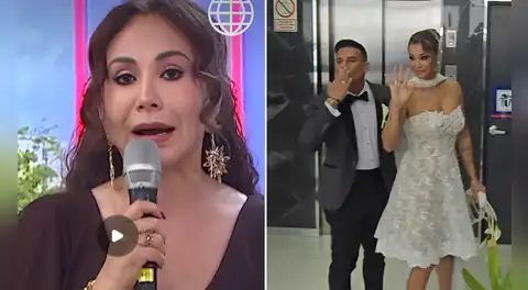 Janet Barboza se decepciona con Christian Domínguez por querer cobrarle la exclusiva de su boda con Karla Tarazona: "No somos amigos"