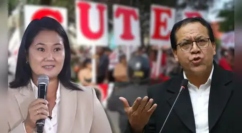 Sutep se declara neutral frente al fujimorismo, mientras la CGTP y otros gremios respaldan a Sánchez